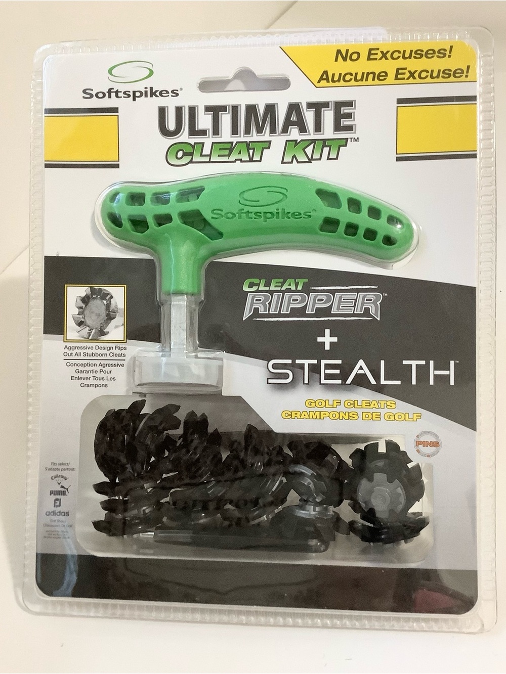 NEW Softspikes Ultimate Cleat Kit Cleat Ripper + Stealth Golf Cleats